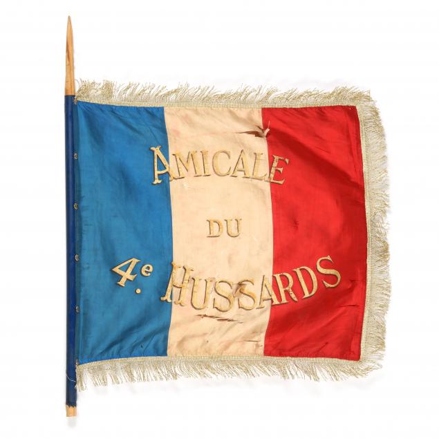 french-silk-tricolor-flag-honoring-the-4th-hussars