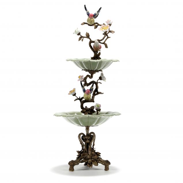 bronze-and-porcelain-two-tier-server