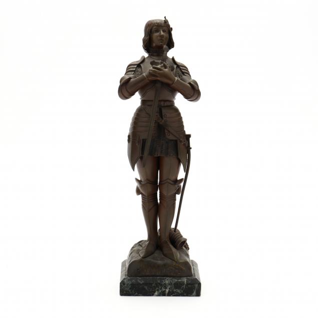 o-ruffony-france-20th-century-joan-of-arc-bronze-figure