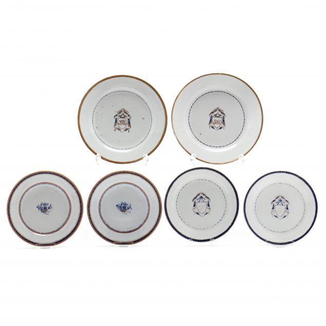three-pairs-of-chinese-export-porcelain-plates