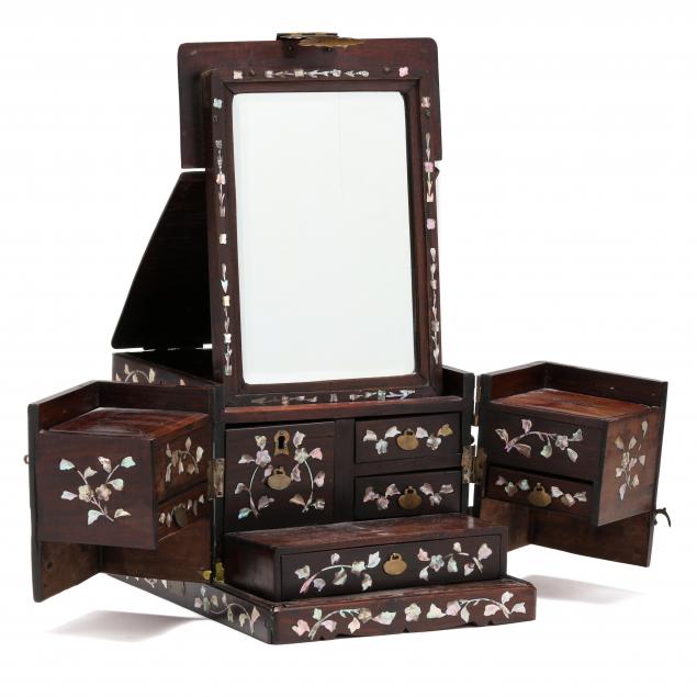 chinese-inlaid-rosewood-traveling-vanity