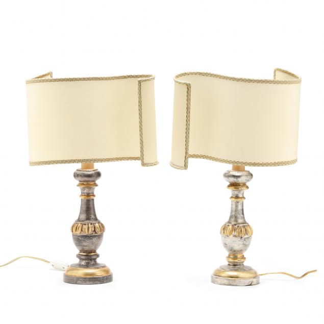 pair-of-italian-silver-leaf-mantel-lamps