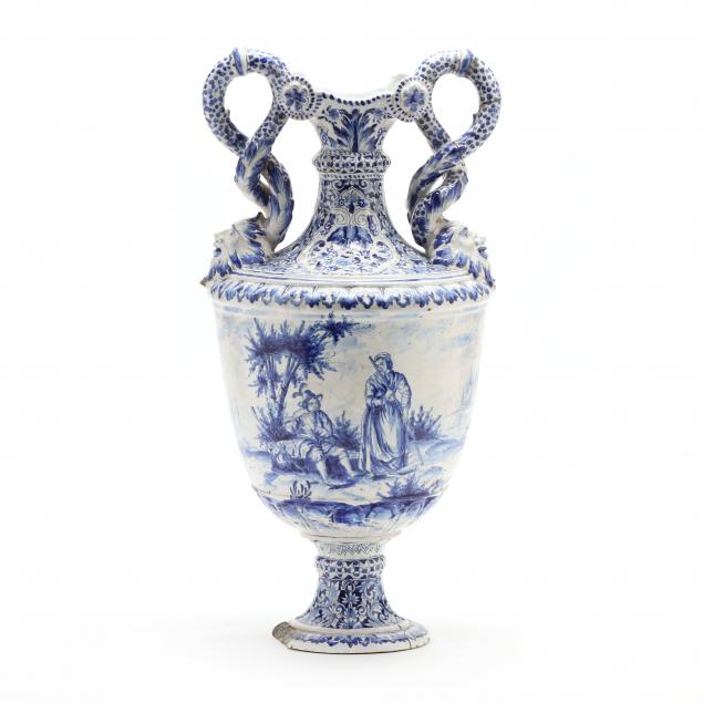 delft-blue-and-white-handled-urn