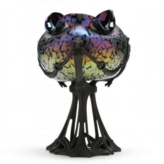 attributed-to-kralik-art-nouveau-glass-bowl-in-figural-stand