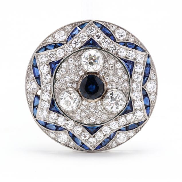 art-deco-platinum-diamond-and-sapphire-brooch