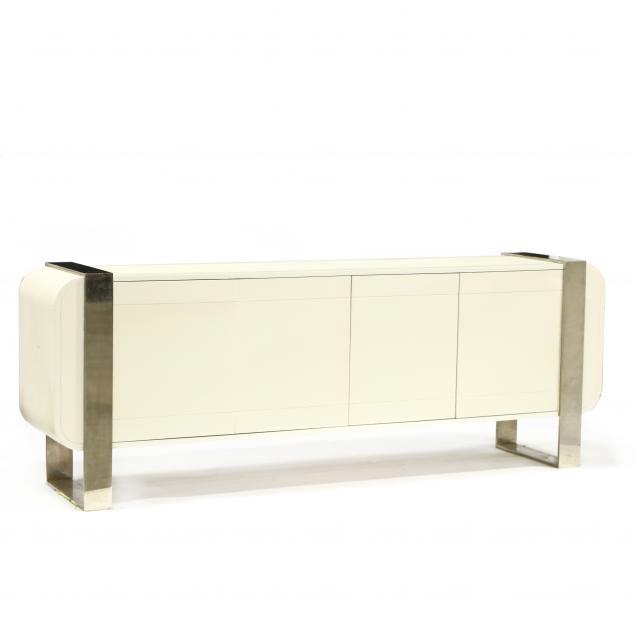 modern-waterfall-and-chrome-credenza