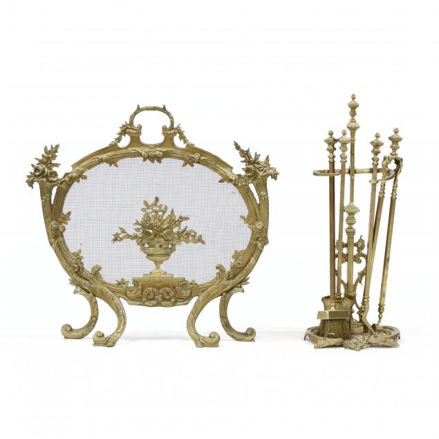 french-rococo-style-brass-fireplace-ensemble