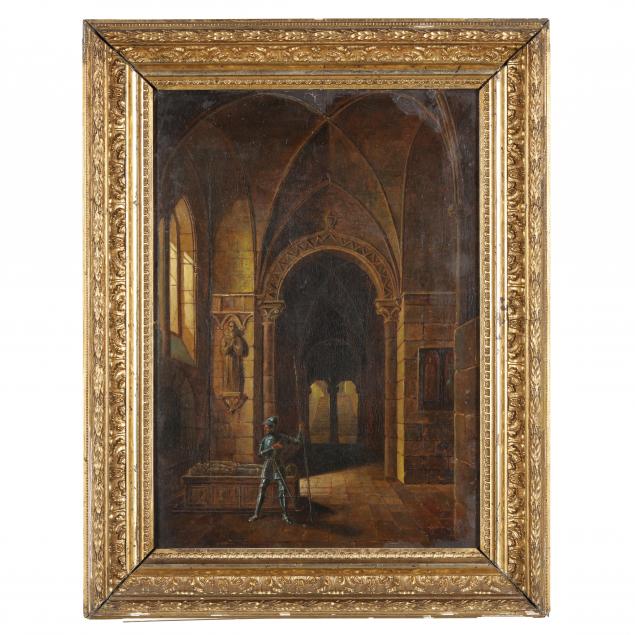 continental-school-19th-century-church-interior-with-knight