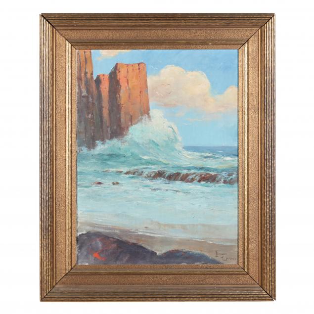 leonard-whitney-american-20th-century-i-seascape-with-rocks-i