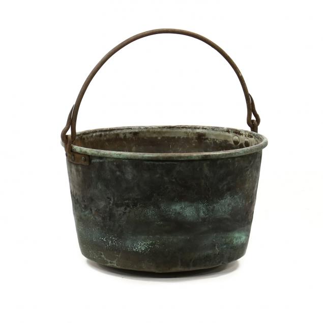 large-antique-copper-apple-bucket