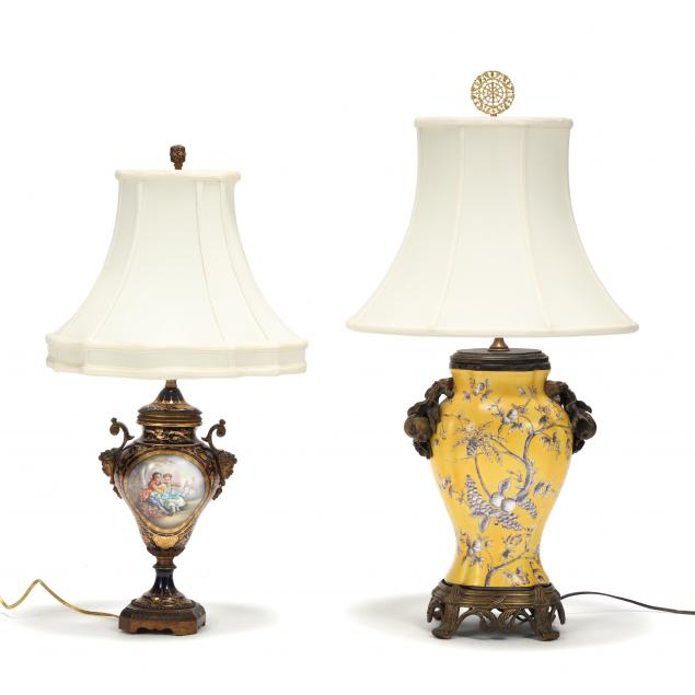 two-bronze-mounted-porcelain-table-lamps