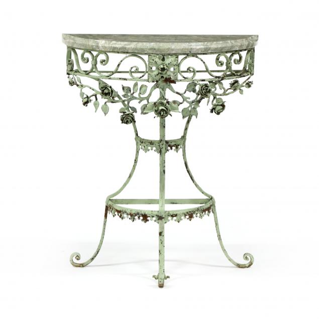 iron-and-marble-demilune-console-table