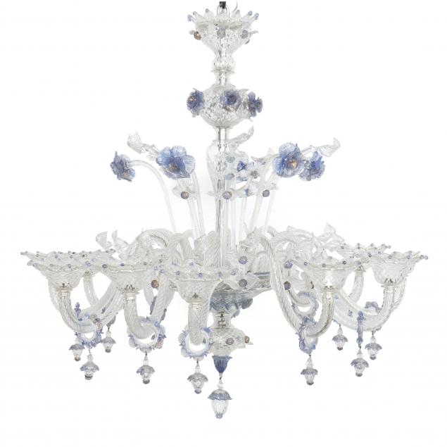 impressive-twelve-light-murano-glass-chandelier