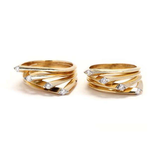 two-gold-and-diamond-rings