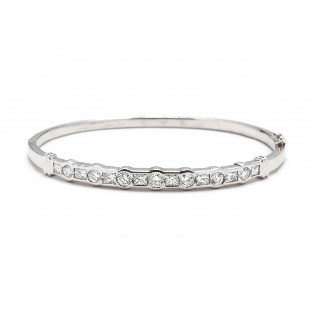 platinum-and-diamond-bangle-bracelet