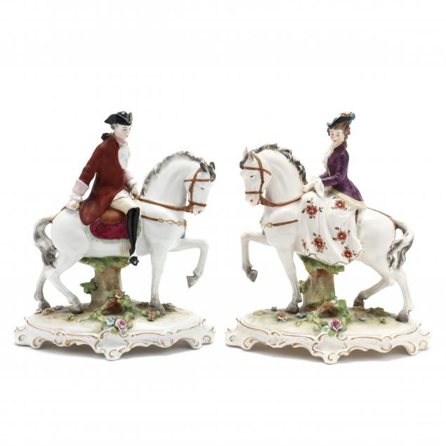 two-porcelain-equestrian-figurines