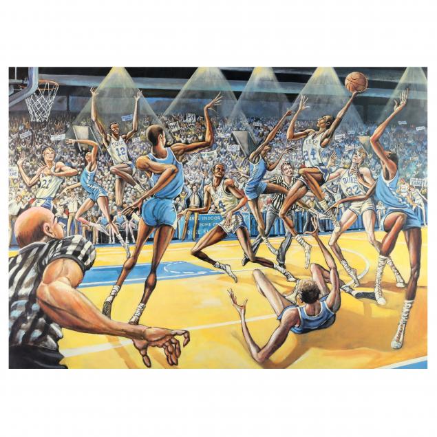 ernie-barnes-north-carolina-california-1938-2009-i-chaos-in-cameron-i
