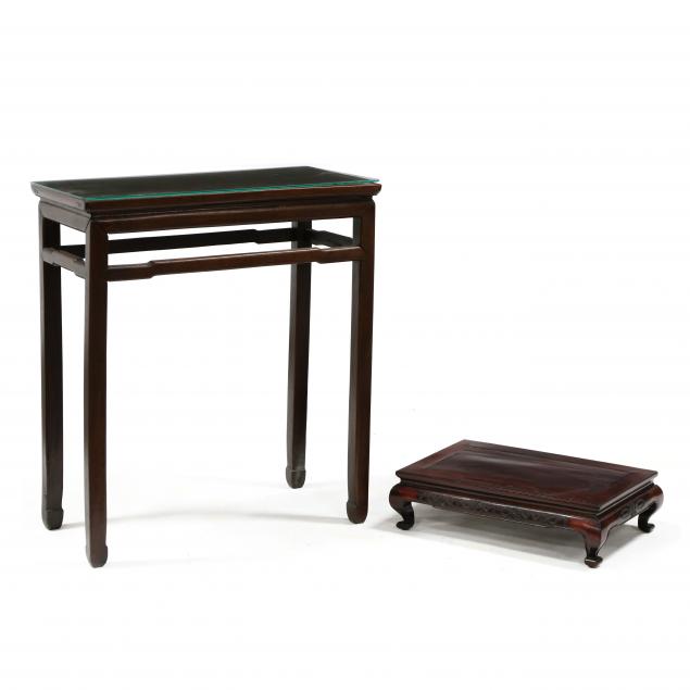 chinese-hardwood-console-table-and-low-stand