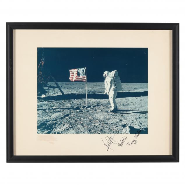 apollo-11-crew-signed-lunar-photograph