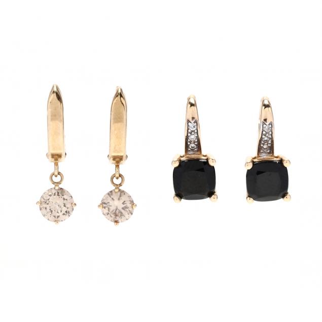 two-pairs-of-gem-set-earrings