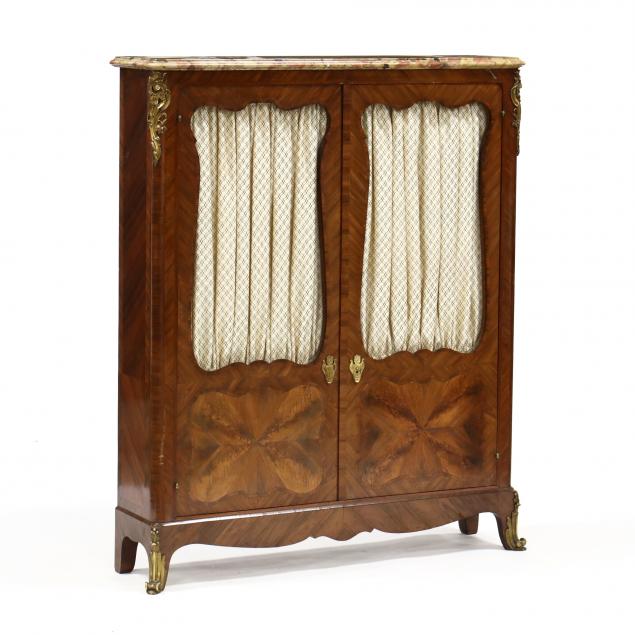 french-marble-top-kingwood-cabinet