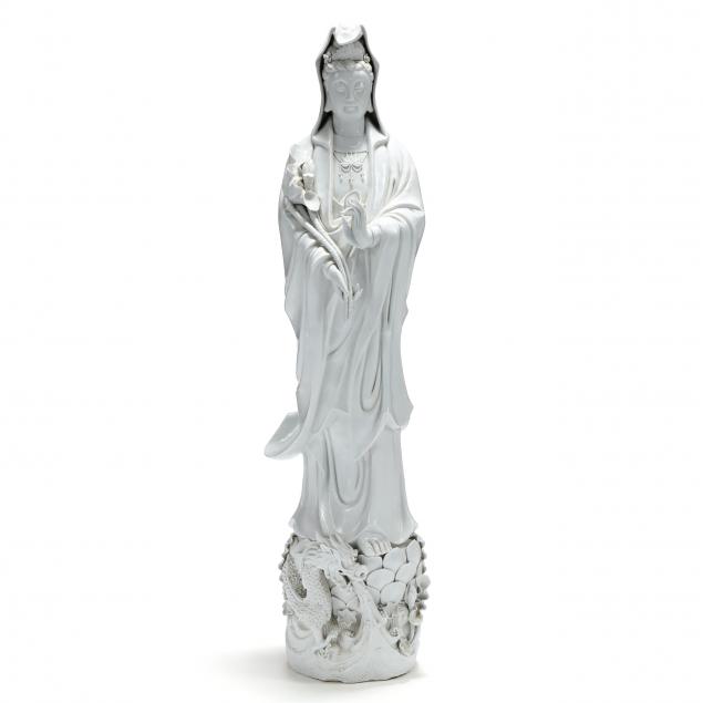 a-large-chinese-blanc-de-chine-guanyin-sculpture