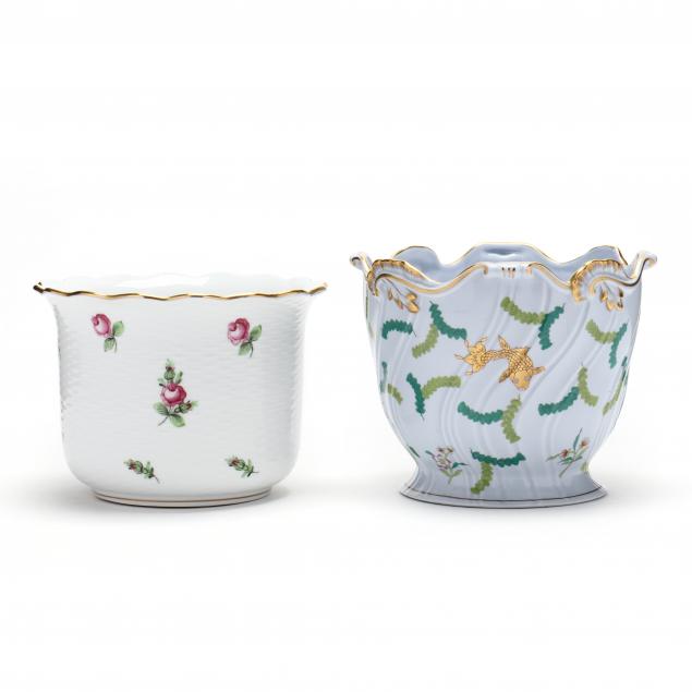 herend-two-porcelain-cache-pots
