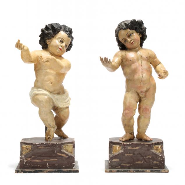 pair-of-large-antique-continental-wood-putto-statues