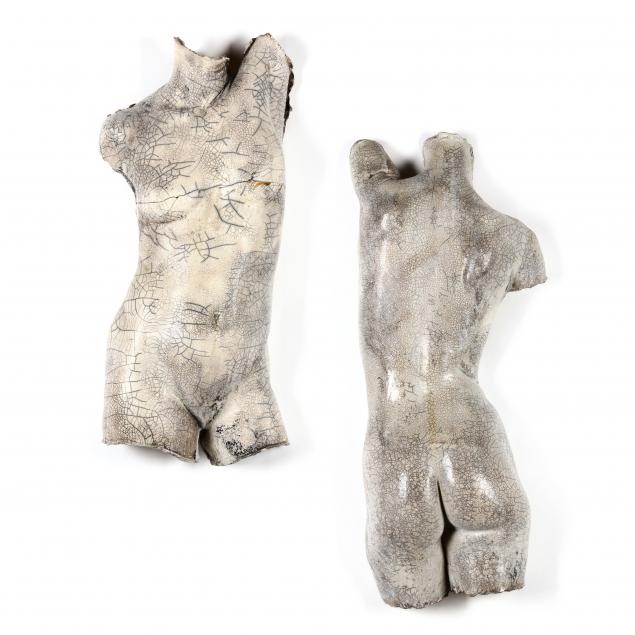 two-contemporary-raku-wall-sculptures-of-a-nude-female-torso