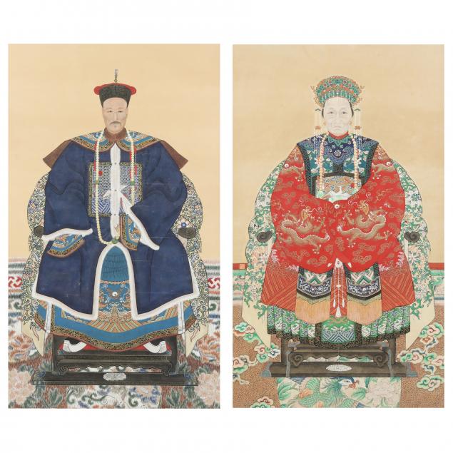 a-pair-of-chinese-ancestor-portraits