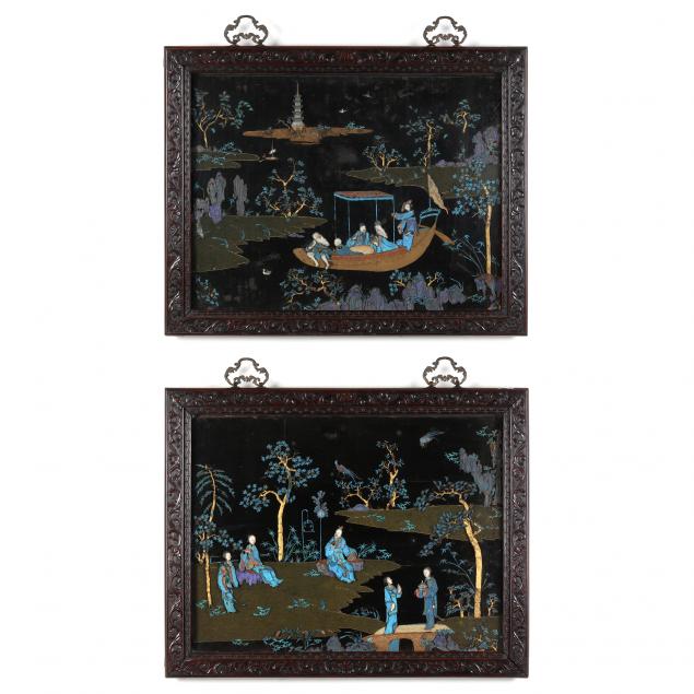 a-pair-of-chinese-kingfisher-feather-and-ivory-embellished-panels
