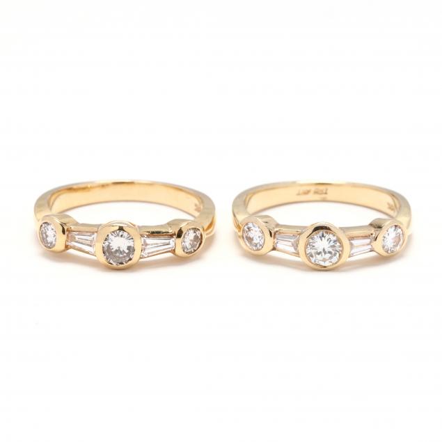 pair-of-gold-and-diamond-stacking-rings
