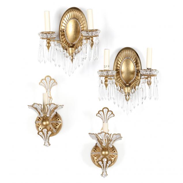 schonbek-two-pairs-of-crystal-sconces