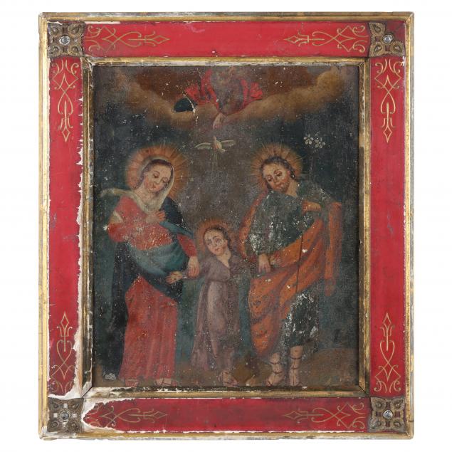 an-antique-mexican-retablo-painting-of-the-holy-family