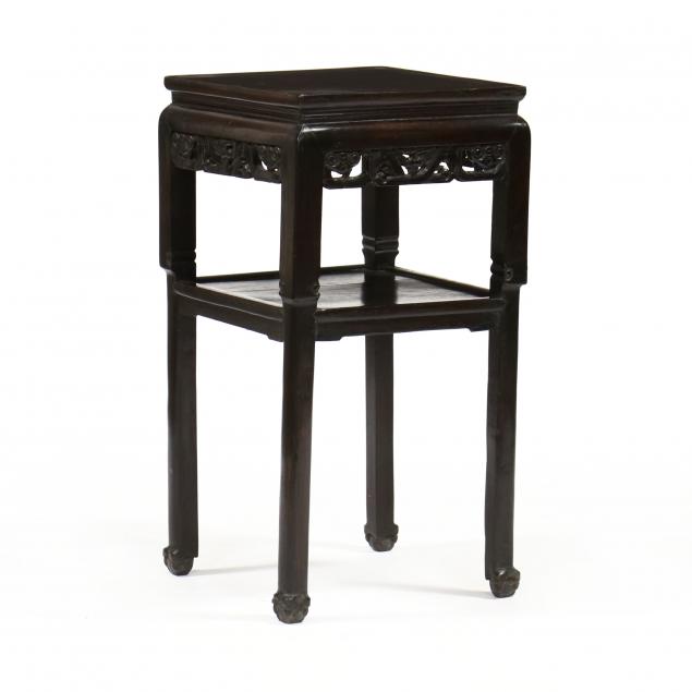 vintage-asian-carved-hardwood-side-table