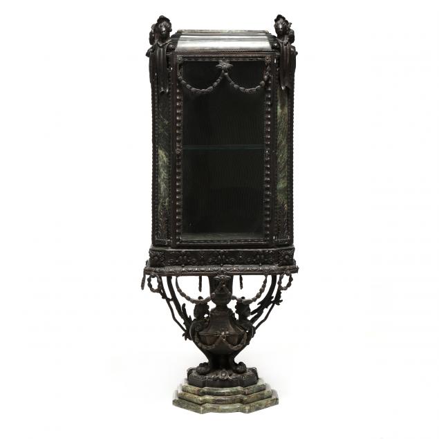 continental-figural-bronze-and-marble-diminutive-vitrine