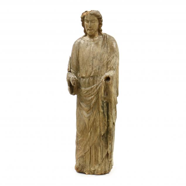 antique-continental-large-carved-wood-statue-of-christ