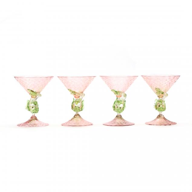 set-of-four-venetian-dolphin-champagne-coupes