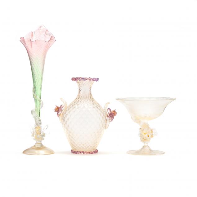 three-pieces-of-venetian-art-glass