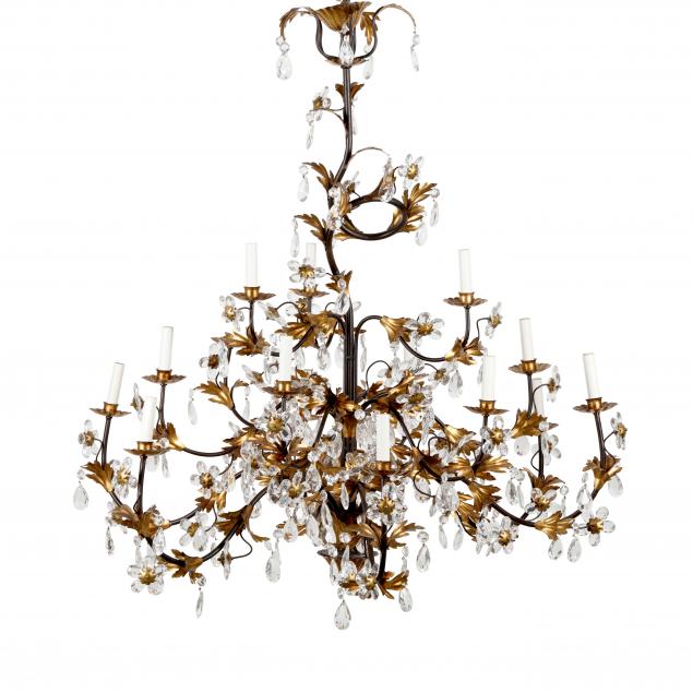 large-three-tiered-flowering-vine-form-chandelier
