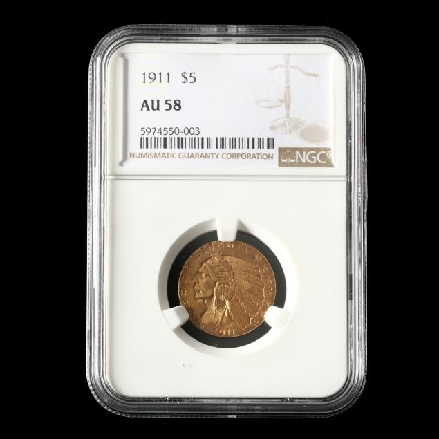 1911-5-gold-indian-head-half-eagle-ngc-au58