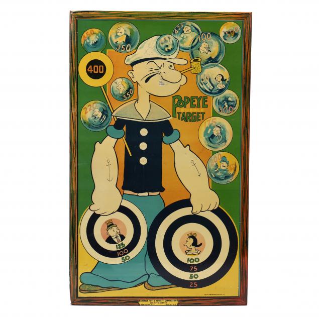 Vintage Popeye Bubble Target (Lot 2404 - The Winter Estate AuctionJan 27, 2022, 9:00am) Vintage Popeye Bubble Target (Lot 2404 - The Winter Estate AuctionJan 27, 2022, 9:00am)