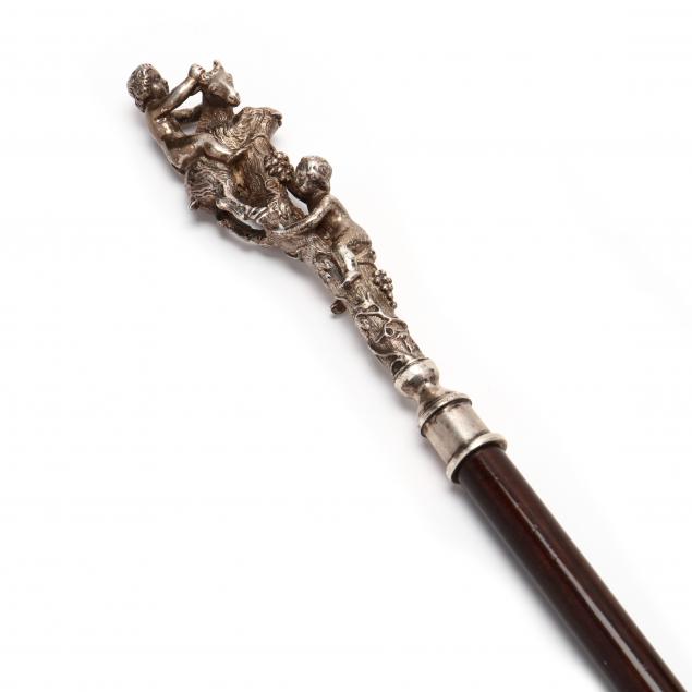 a-victorian-silver-tipped-mahogany-cane