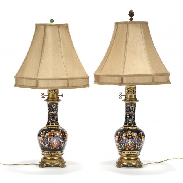 pair-of-italian-faience-pottery-table-lamps