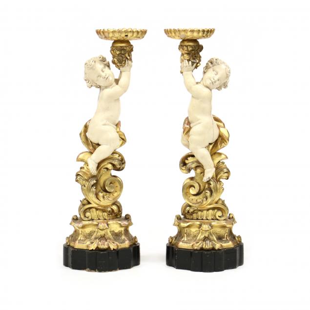 pair-of-french-rococo-style-carved-and-painted-figural-pricket-sticks