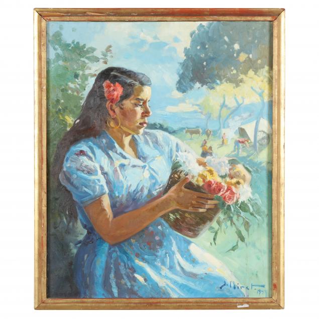 josep-miret-aleu-spanish-1912-1999-a-woman-of-mallorca