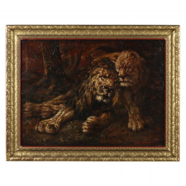 thomas-dalton-beaumont-british-american-1874-1934-two-lions-at-rest