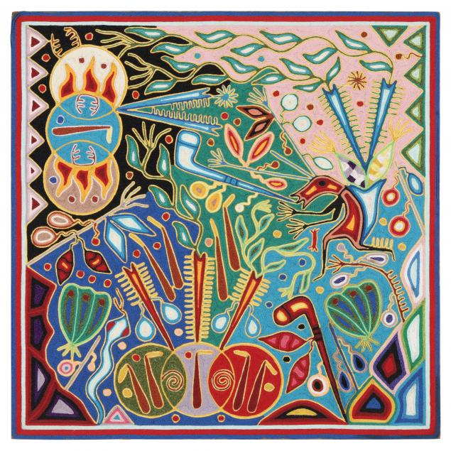 emilio-de-la-cruz-benitez-huichol-yarn-painting