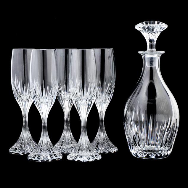 baccarat-five-i-massena-i-champagne-flutes-and-decanter