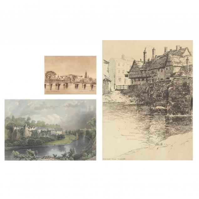 three-antique-british-waterscape-prints